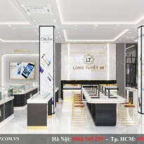 Thiết kế Showroom điện thoại - Long Tuyết 88 - TP. Bắc Ninh